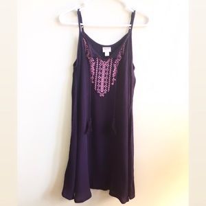 Maroon Tassel Dress